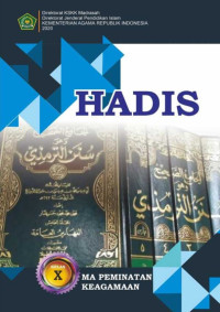 Image of [E-book] HADIS Madrasah Aliyah Kelas X Peminatan Keagamaan